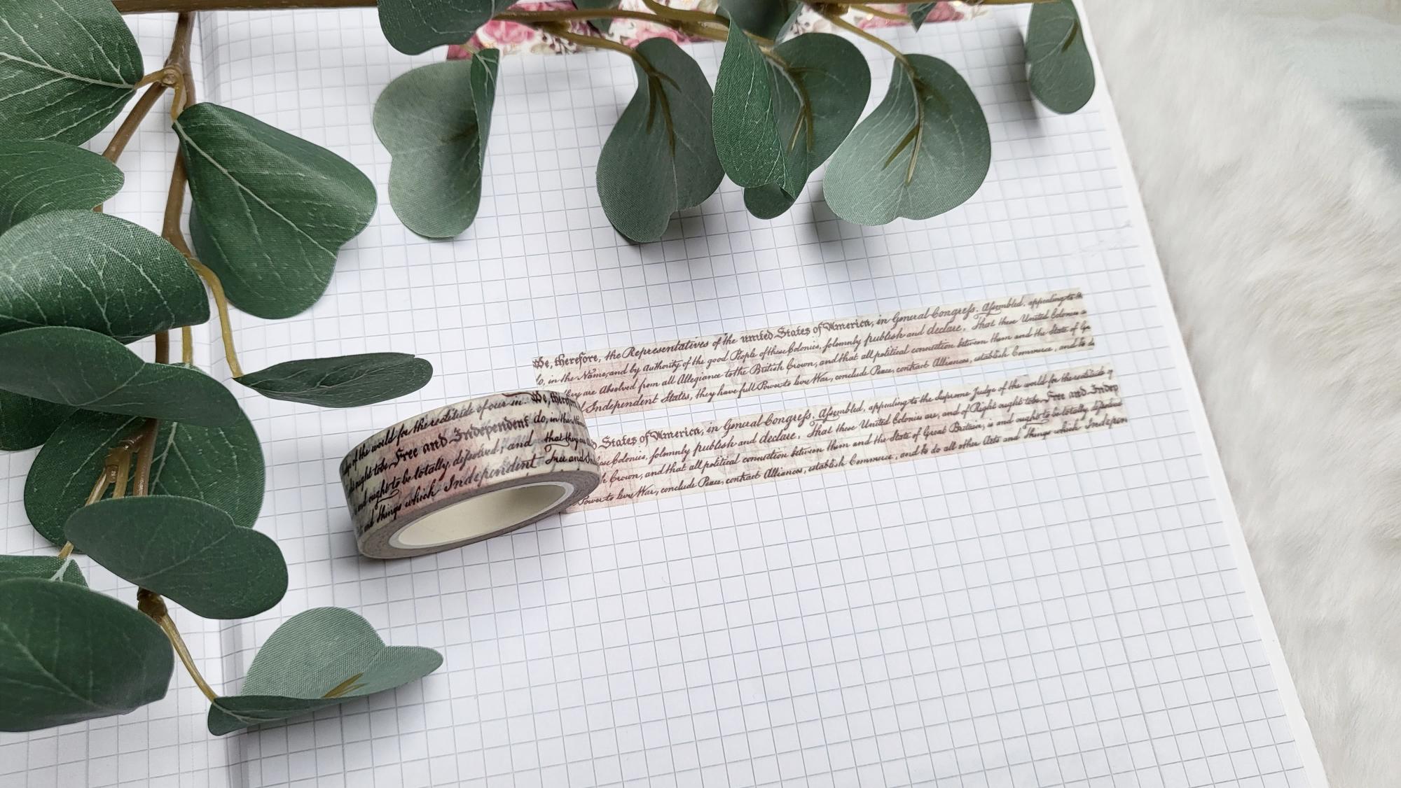 Washi Tape Schrift